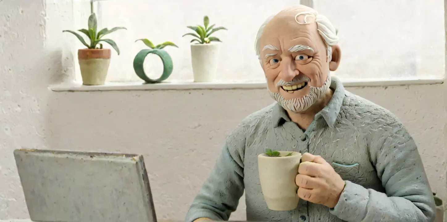 Clay figure with heritage vibe